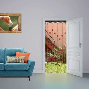 Curtain for Door Hearts Natural Wood Design, Classic Home and More