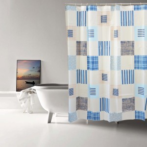 Bath curtain Shower Fabric of Peva Mediterranean Home and More