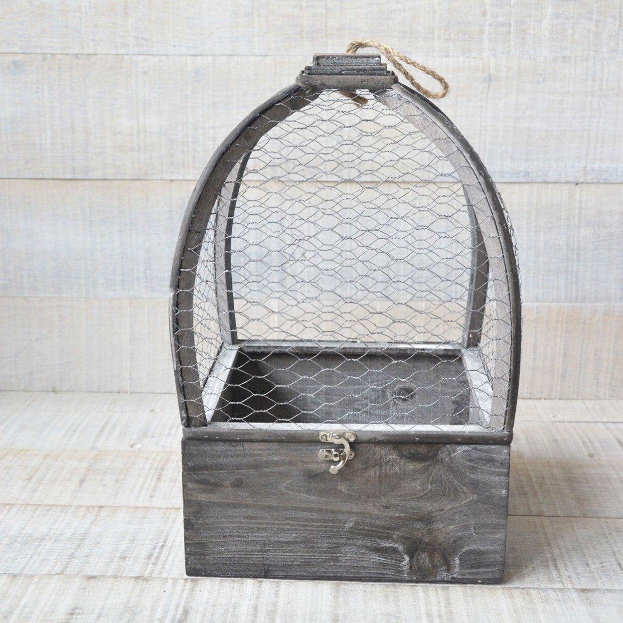 Jaula Madera Natural Original para Decoración Juego Dos Unidades Hogar y Más