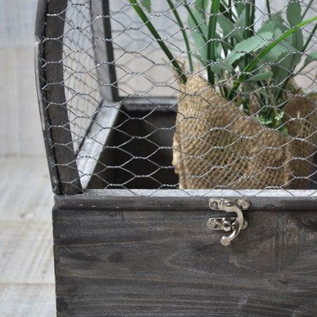 Gabbia In Legno Naturale, Originale Gioco Di Decorazione, Due Unità