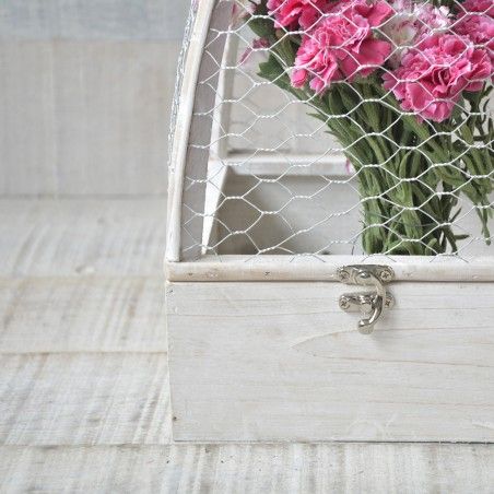 Cage Natural Wood Original White for Decoration Two Game Drives