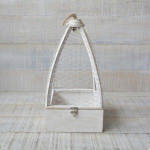Cage Natural Wood Original White for Decoration Two Game Drives