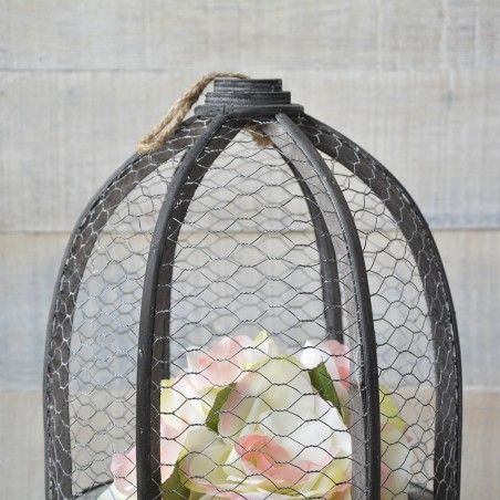Cage Natural Wooden Brown Decoration, Two Units of Home and More