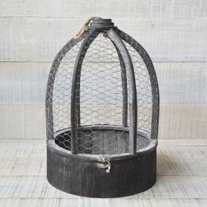 Cage en Bois Naturel Brun Décoration, Deux Unités de la Maison et de Plus