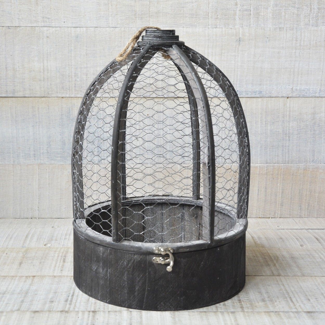 Cage en Bois Naturel Brun Décoration, Deux Unités de la Maison et de Plus