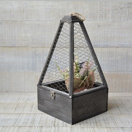 Cages for Decoration in Natural Wood Design, Original Game 3 Units