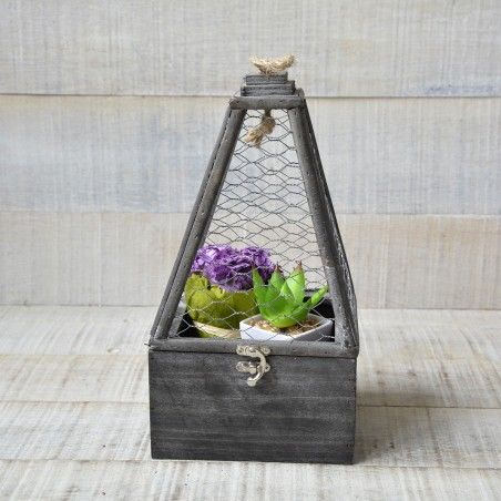 Les Cages pour la Décoration en Bois Naturel, Design, Original Jeu de 3 Unités