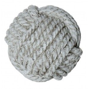 Bola de resina de 11.5cm color blanco roto Original y moderno Hogar y mas