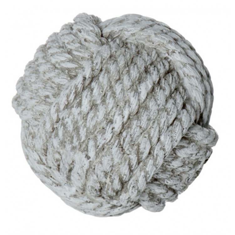 Resin ball 11.5 cm colour: off-white Original and modern Home and more