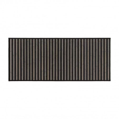 Carpet of gray stripes of Natural Bamboo. Home and more.
