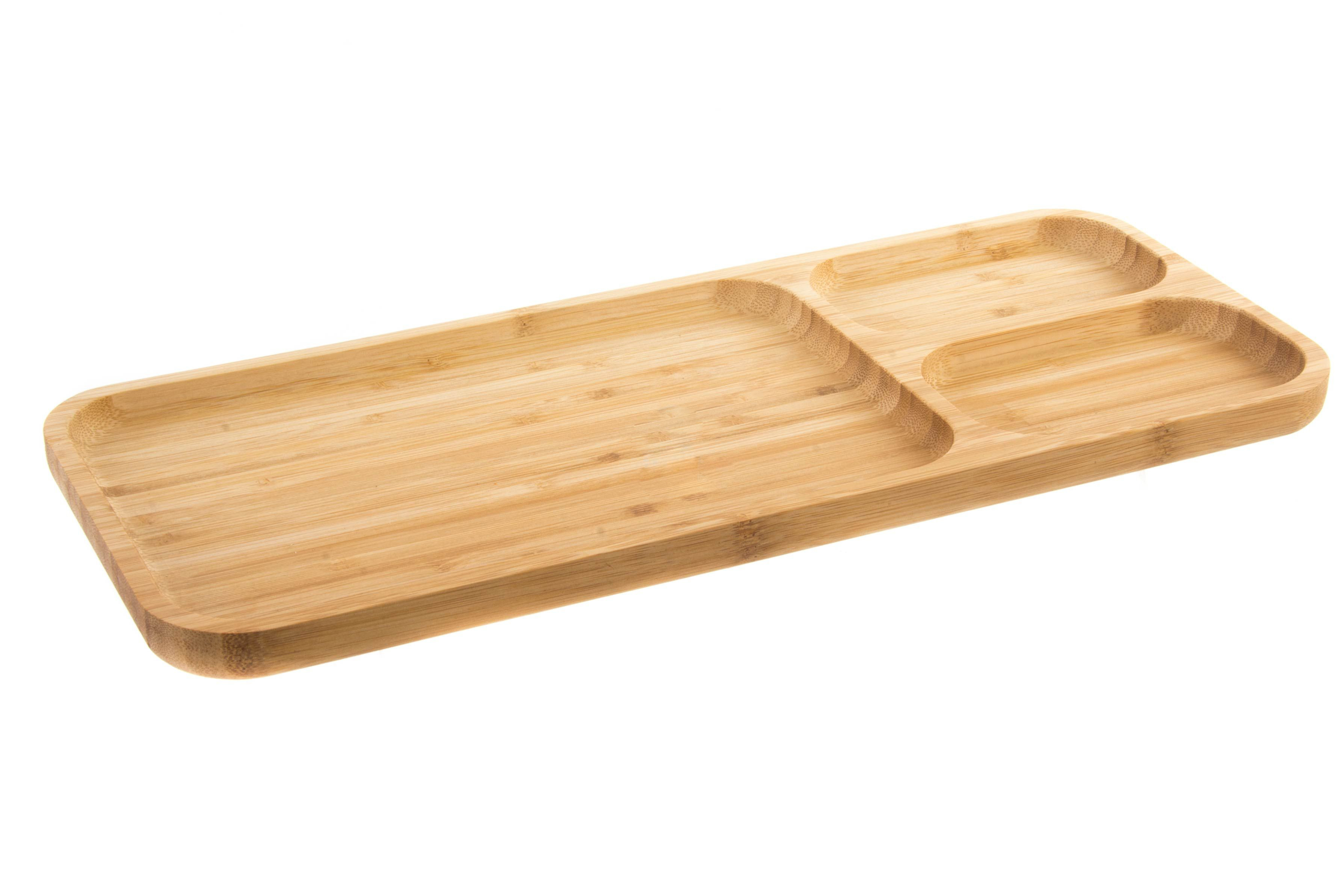 Bandeja de Bambú Natural Eco y Práctica con Posavasos. HogaryMás.