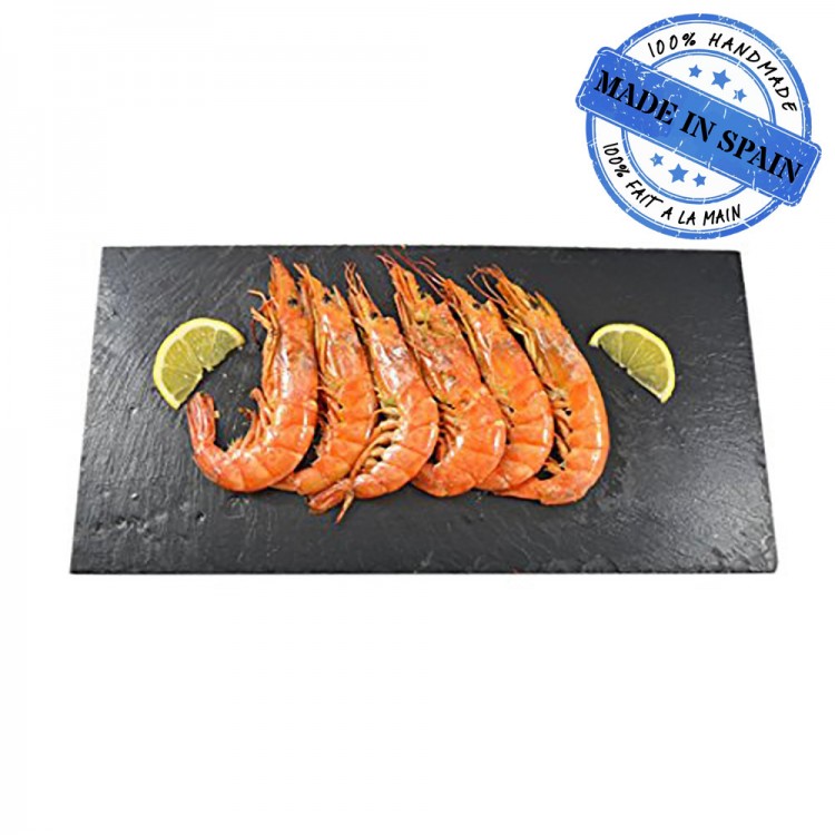 Tabla de pizarra natural para tapas, quesos, picoteo Set de seis