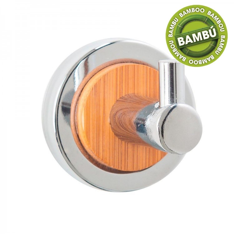 Coat rack wall Bamboo/Chrome-plated Steel
