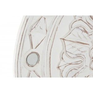 Retable Fresque murale décorative en bois et en verre, design Floral grec. La maison et Plus