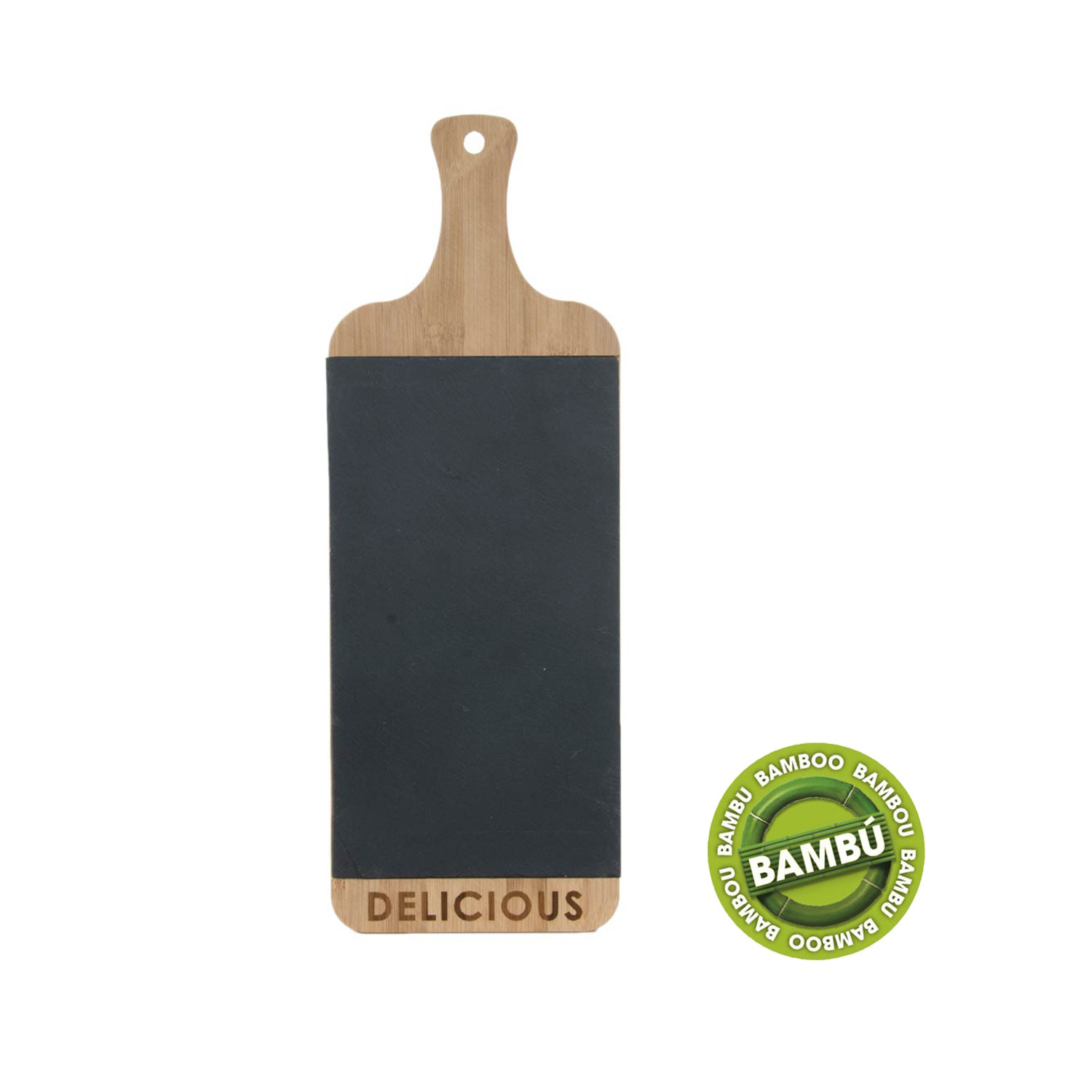 Home and more - Bamboo Tray with natural slate. Design delicious.