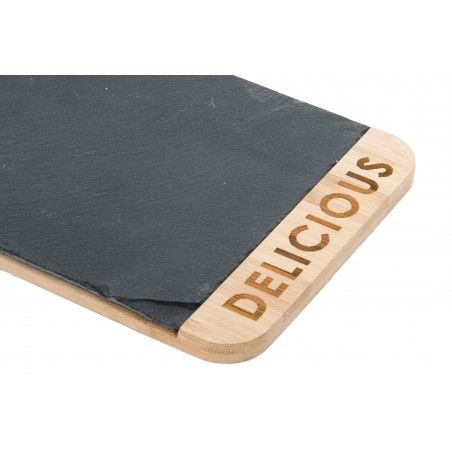 Home and more - Bamboo Tray with natural slate. Design delicious.