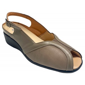 SANDALIA MUJER BEIGE PUNTA...