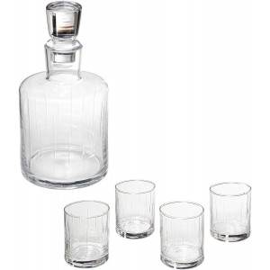 JUEGO DE VASOS CON DECANTADOR DE WHISKY