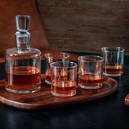 JUEGO DE VASOS CON DECANTADOR DE WHISKY