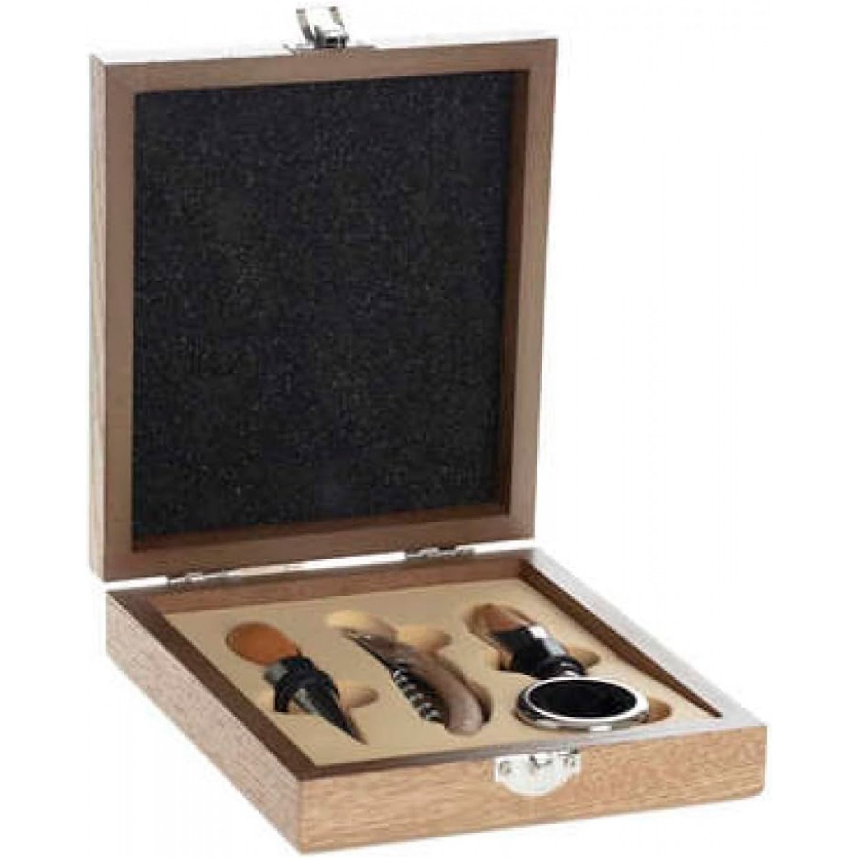 SET SUMILLER 4 PIEZAS ABRIDOR DE VINO MDF