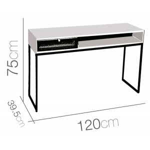 CONSOLA RECIBIDOR MDF ORIGINAL CAJÓN KOSMY 120X39,5X75CM