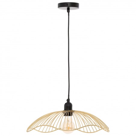 LÁMPARA DE TECHO METÁLICA DORADA GATYS 34CM