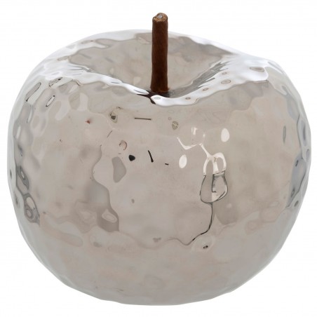 MANZANA DECORATIVA DE CERÁMICA LADY PLATEADO