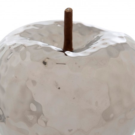 MANZANA DECORATIVA DE CERÁMICA LADY PLATEADO