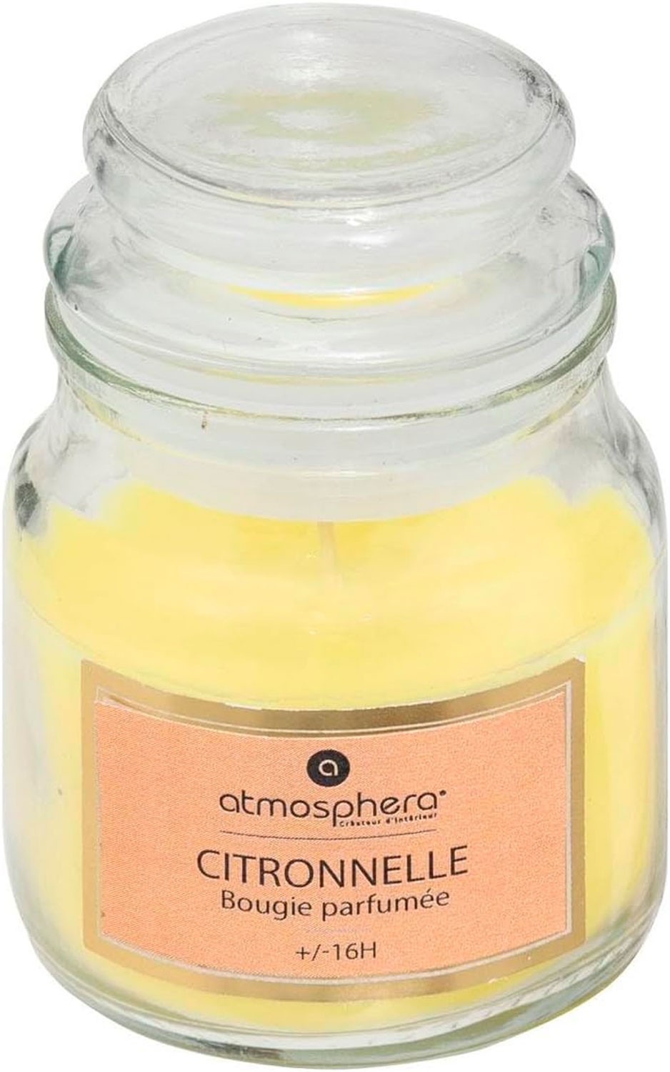 VELA CITRONELA VASO 16H 70GR
