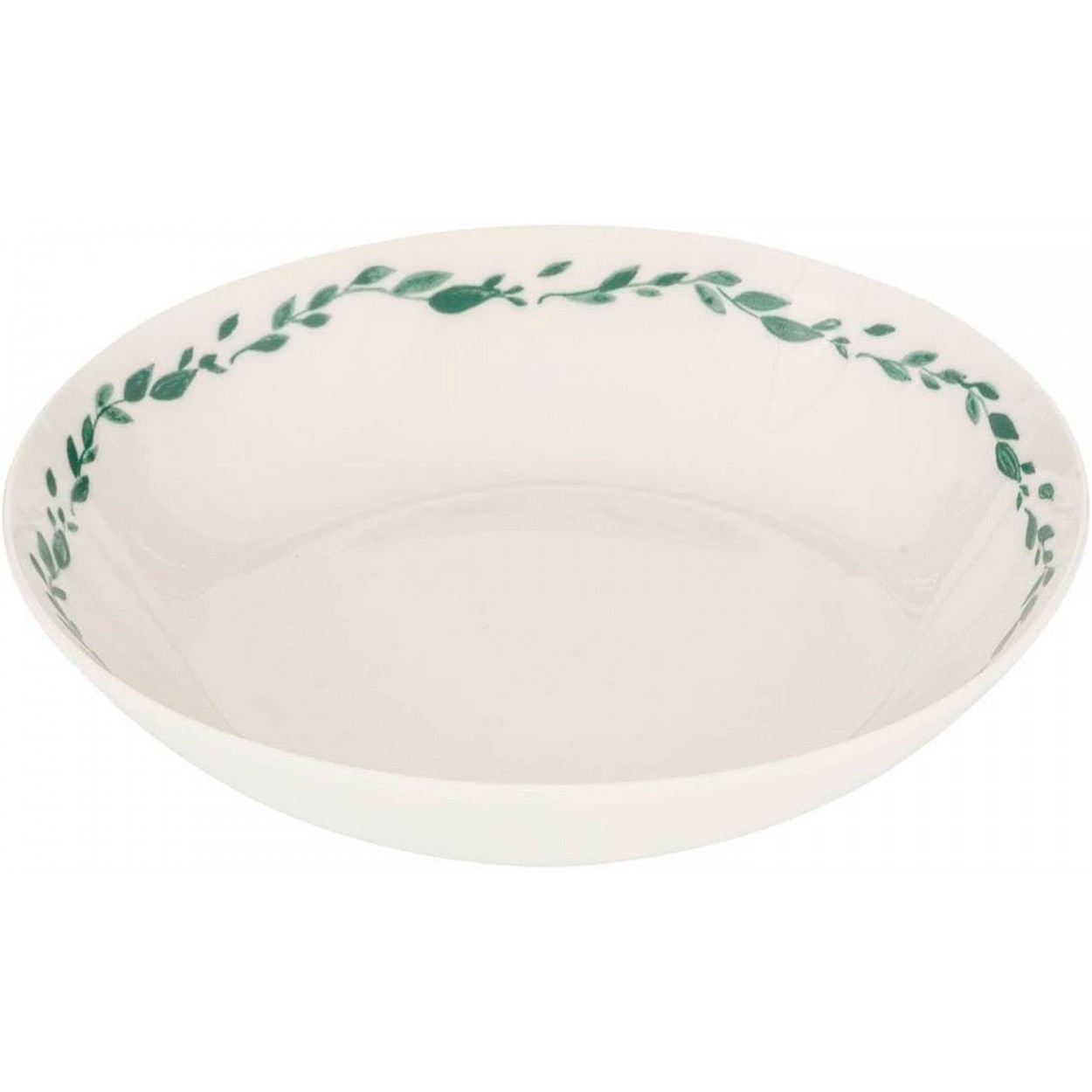 PLATO HONDO BLANCO PORCELANA LAUREL SET 6 Ø20,2 CM