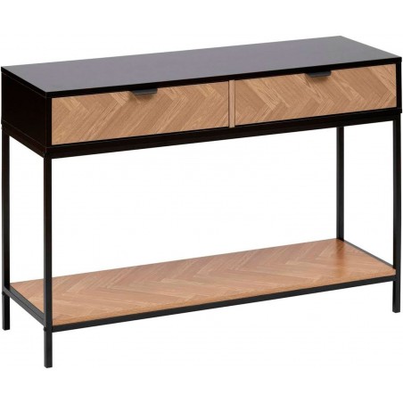 CONSOLA RECIBIDOR ORIGINAL 2 CAJONES LYNCY 110X35X75CM