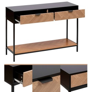 CONSOLA RECIBIDOR ORIGINAL 2 CAJONES LYNCY 110X35X75CM