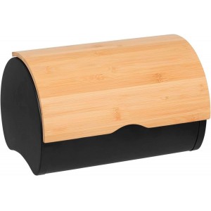 PANERA DE MESA METÁLICA CON TAPA DE ACERO BLACK 32X20,5X24CM