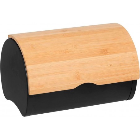 PANERA DE MESA METÁLICA CON TAPA DE ACERO BLACK 32X20,5X24CM