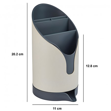ESCURRIDOR ORGANIZADOR CUBIERTOS BEIGE NEO 12,8X1X20,2CM