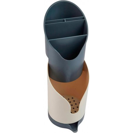 ESCURRIDOR ORGANIZADOR CUBIERTOS BEIGE NEO 12,8X1X20,2CM