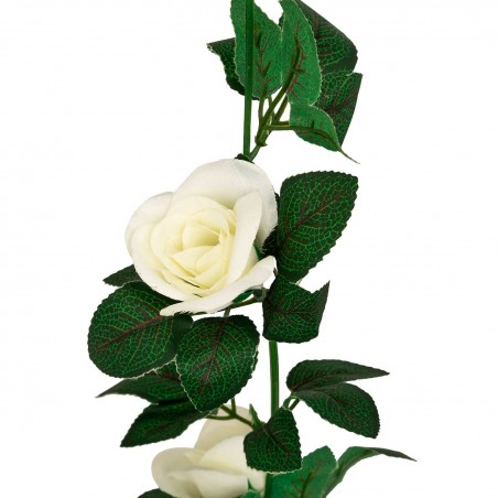 GUIRNALDA DECORATIVA ROSAS BLANCAS NAKI 230CM
