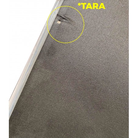 *TARA* CUADRO LIENZO BAMBÚ Y PIEDRITAS CON MARCO NEGRO 78X97