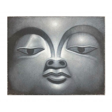 *TARA* CUADRO DECORATIVO LIENZO CARA BUDA 50X40CM