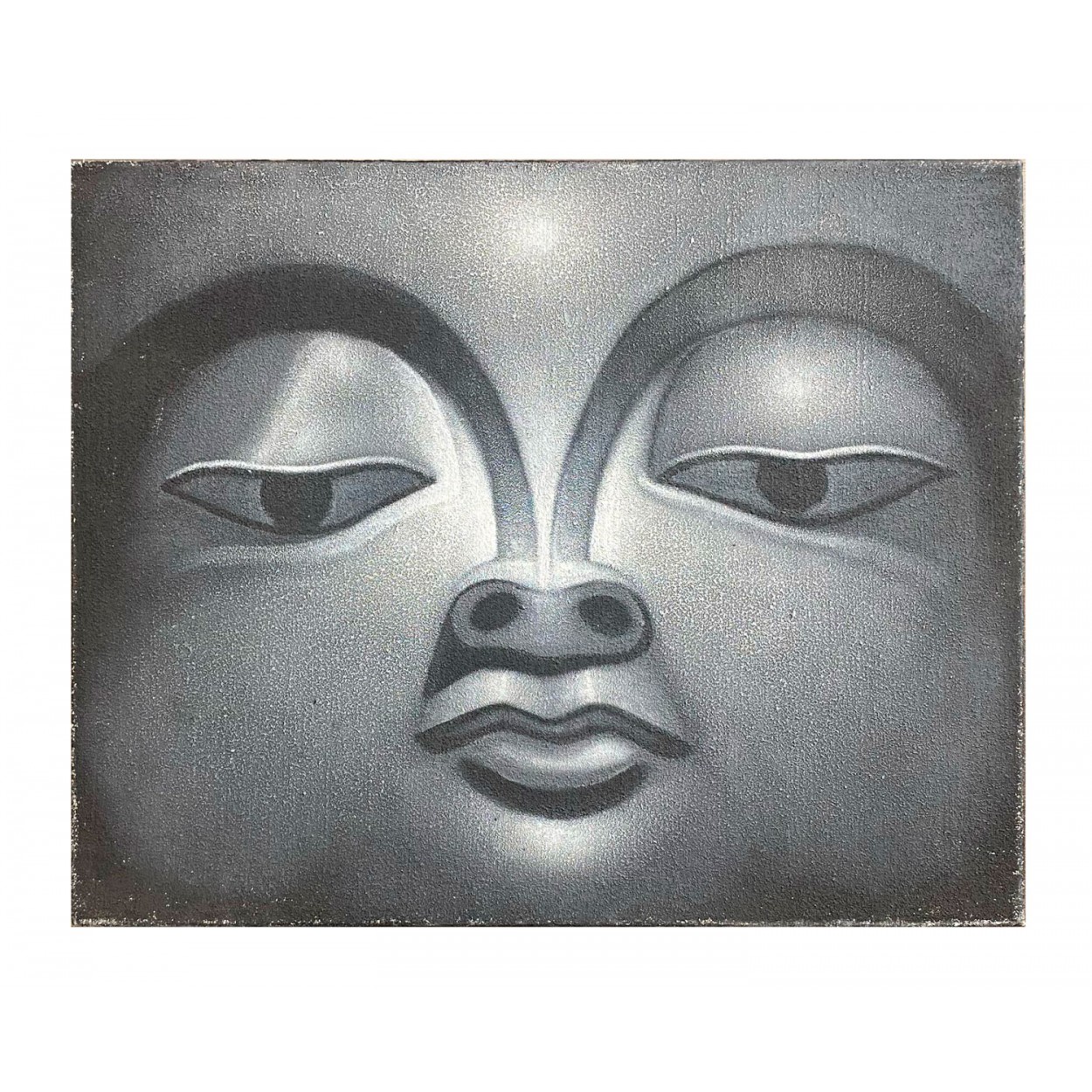 *TARA* CUADRO DECORATIVO LIENZO CARA BUDA 50X40CM
