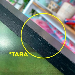 *TARA* CUADRO LIENZO BAMBÚ CON MARCO NEGRO 78X97 *TARA*
