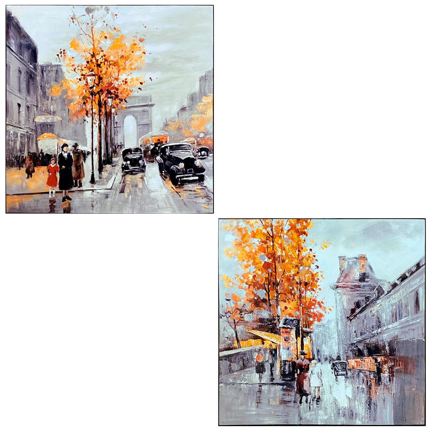 CUADRO DECORATIVO FOTOIMPRESIÓN MADERA PARIS 58X58CM