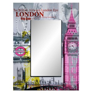 ESPEJO DECORATIVO FOTOIMPRESIÓN LONDON 60X90CM