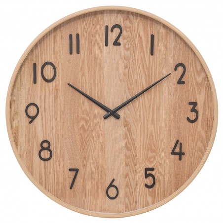 RELOJ PARED DECORATIVO IVANA MARRÓN MDF ø55CM