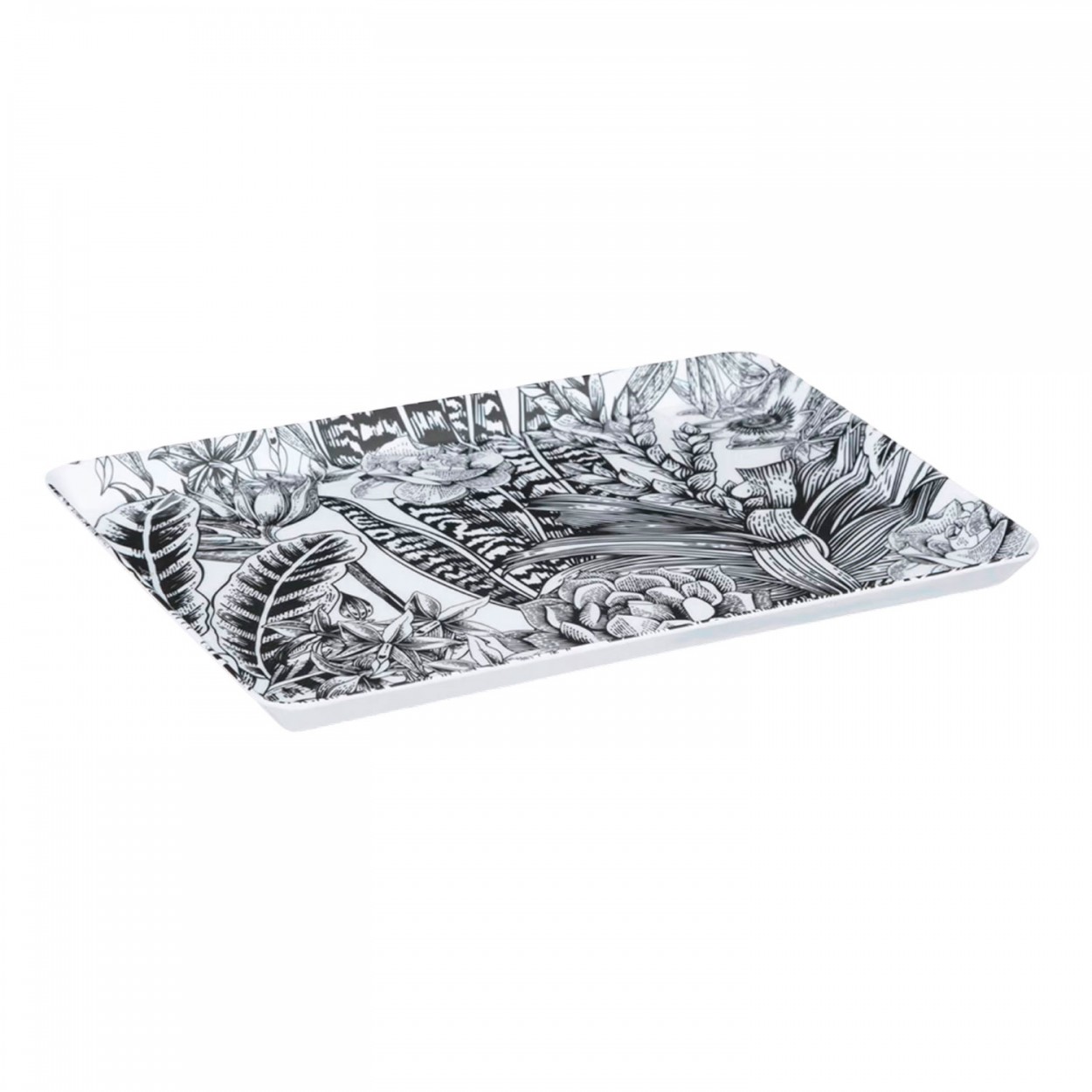 BANDEJA DE SERVIR DE COCINA MELAMINA PLANTAS 30X22CM
