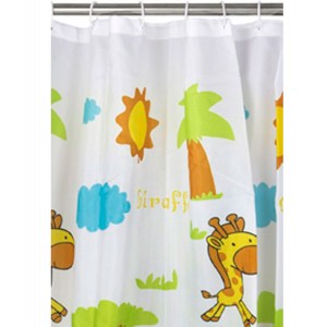 CORTINA BAÑO INFANTIL ANIMALES 180X180CM