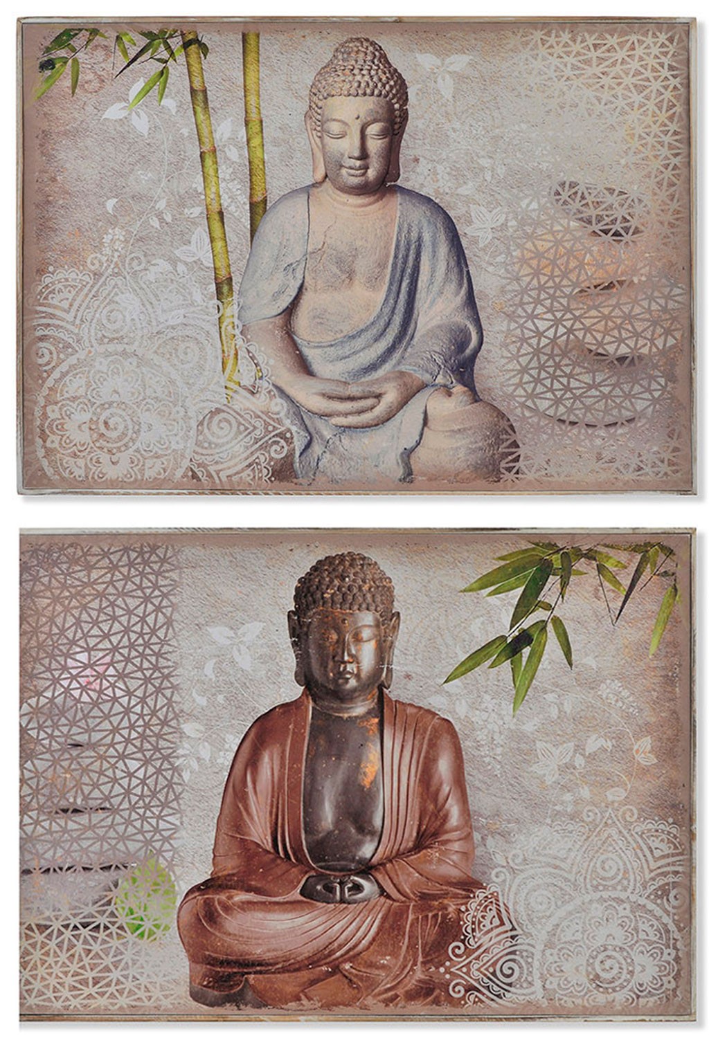 TAPA CONTADOR CUADRO LUZ BUDA ZEN MADERA 46X32X7CM