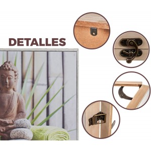TAPA CONTADOR CUADRO LUZ BUDA RELAX MADERA 46X32X7CM