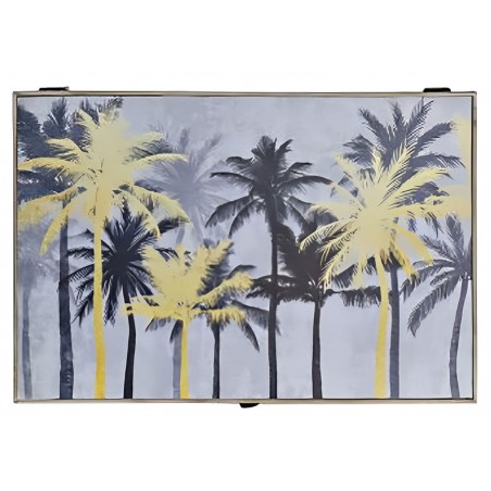 TAPA CONTADOR CUADRO LUZ PALMERAS MADERA 46X6X31CM