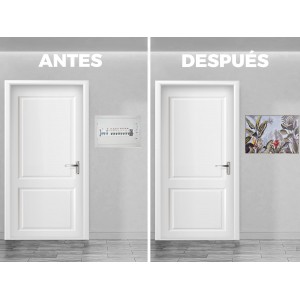 TAPA CONTADOR CUADRO LUZ PLANTAS TROPIC MADERA 46X6X31CM